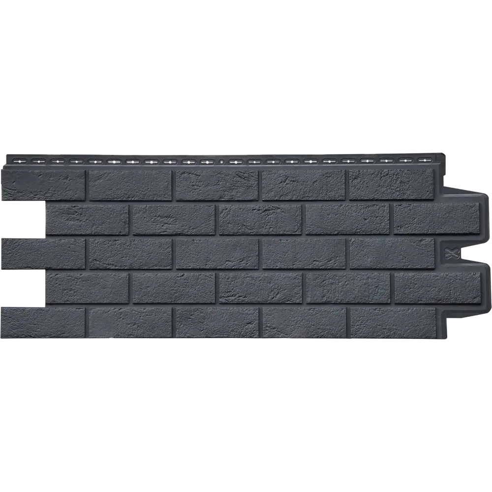 Фасадная панель Grand Line Состаренный кирпич 995x390 мм графит 0.39 м² CLASSIC STLM-2109533