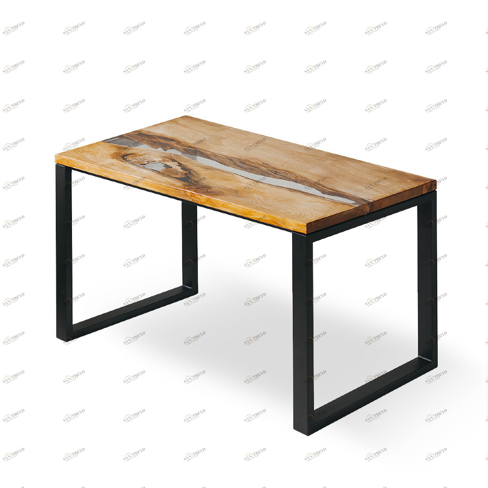 Обеденный стол деревянный прямоугольный 120 см Apple River ICON DESIGNE  178143 Бежевый;коричневый 