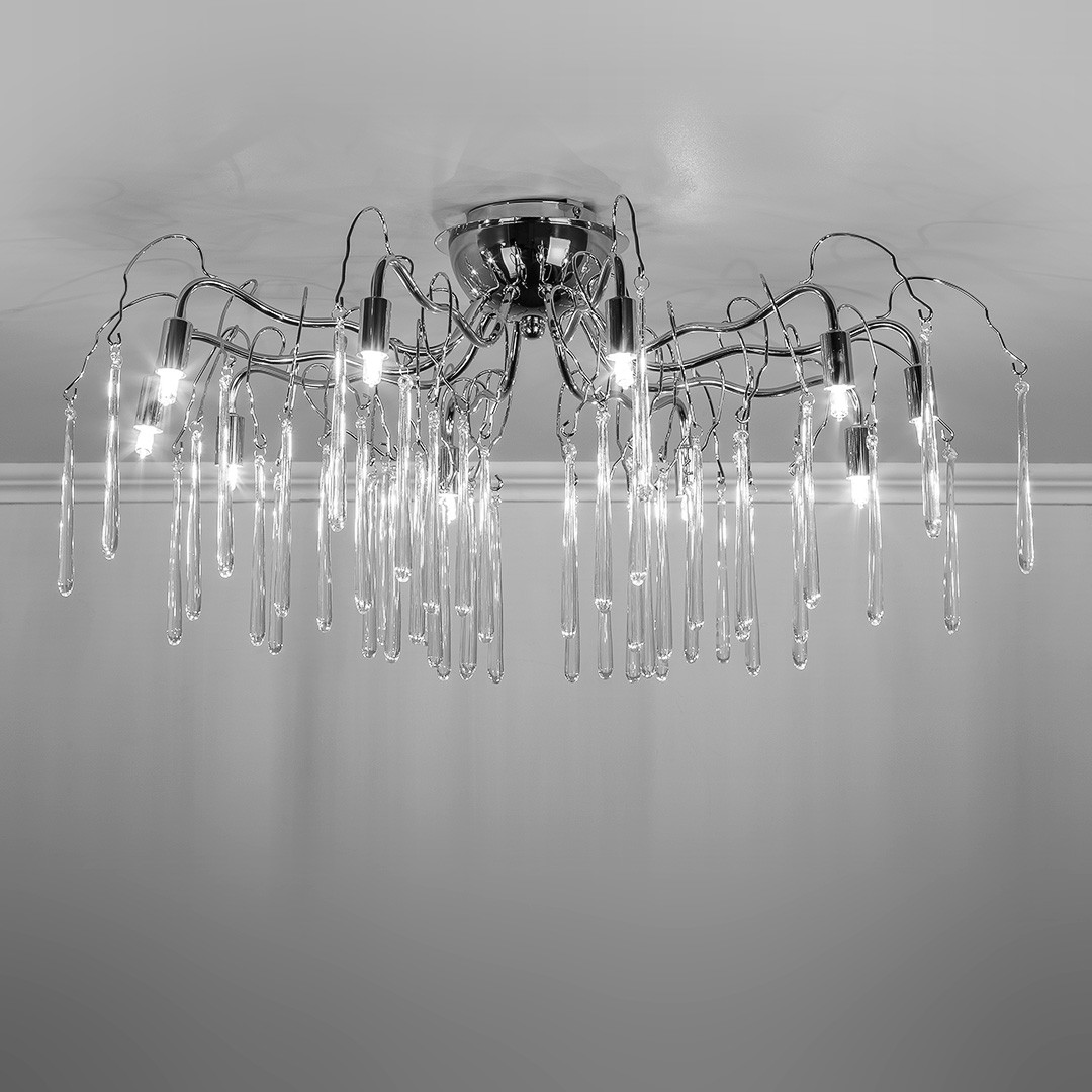 Frezia Light 1005/10C хром люстра потолочная 120147 - Вид №1