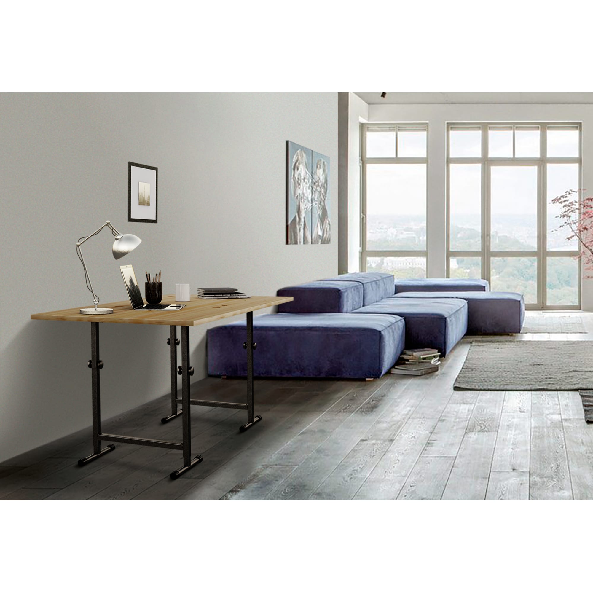 82041953 Подстолье регулируемое Novigo ПМ-П 70-100 см цвет чёрный Santreyd  - Вид №4