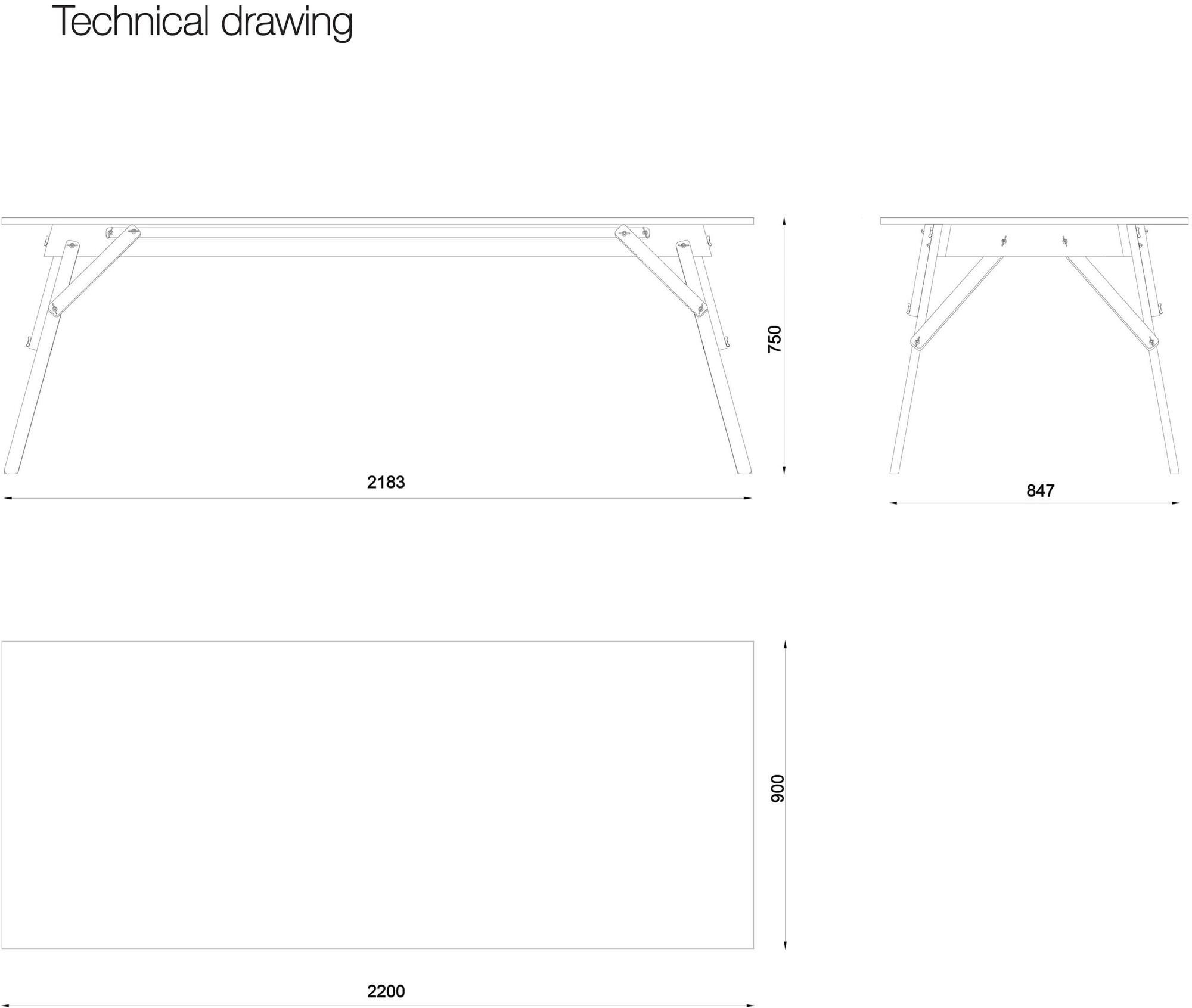 Askia Прямоугольный стол из дуба Atelier 1.t02.ok - Вид №7