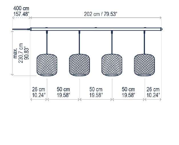 Освещение трека из полиэтиленового волокна Bover Nans ARCH-00067197 - Вид №4