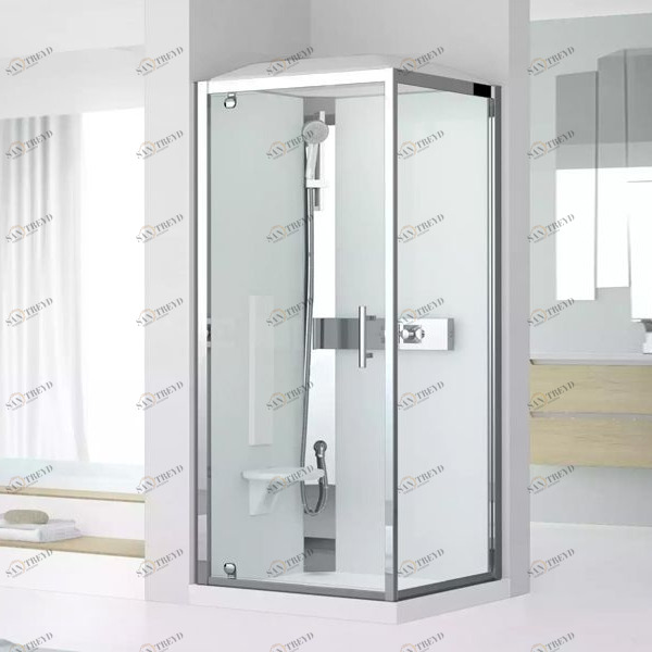 Novellini. Душевая кабина термостатическая 80x80 GF80 STANDARD с высоким душевым поддоном и крышей GLAX 3 GL3GF89TT1K