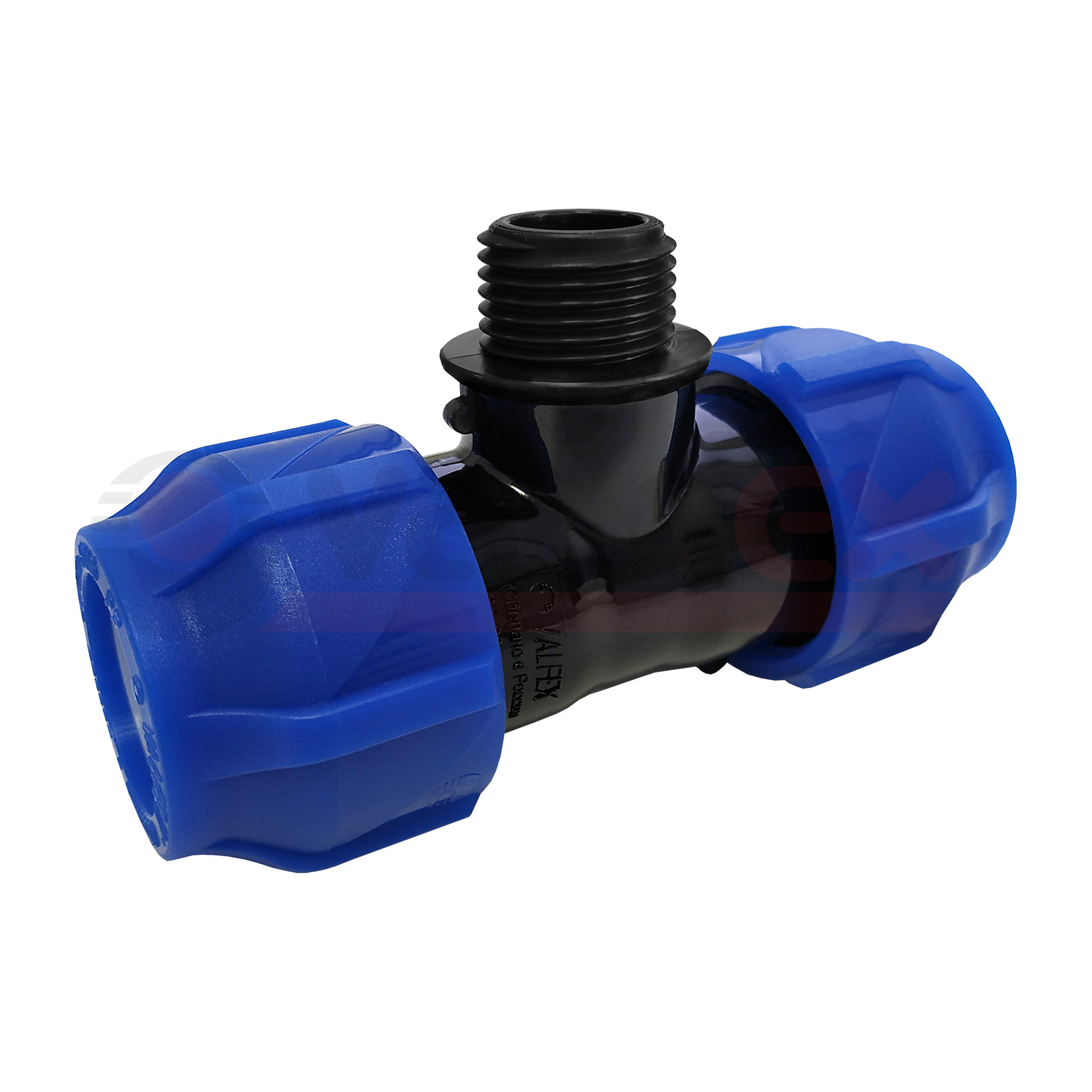 1210022501225 Valfex Тройник компрессионный переходной с наружной резьбой 