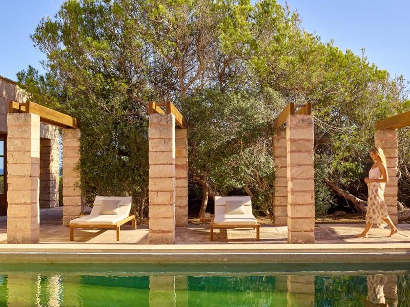 TRIBÙ Садовая кушетка из тикового дерева Vis à vis 01740 - Вид №5