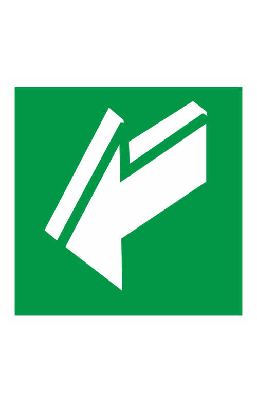 68643 Знак "Открывать движением на себя"  Эвакуационные знаки размер 100 х 100 мм Спецодежда 