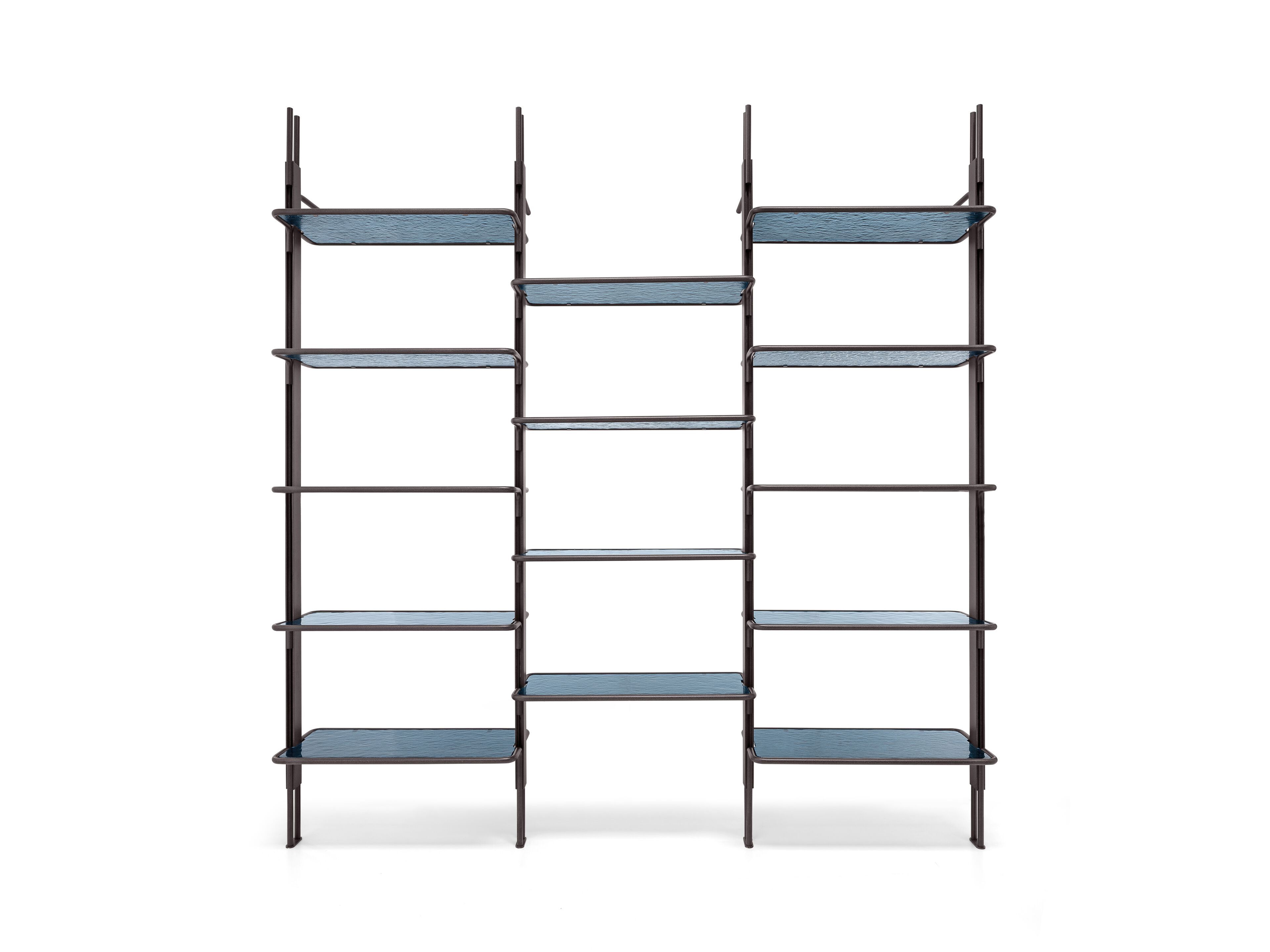 Книжный шкаф из стекла и металла Arketipo ROXANNE ARCH-00090993 - Вид №2