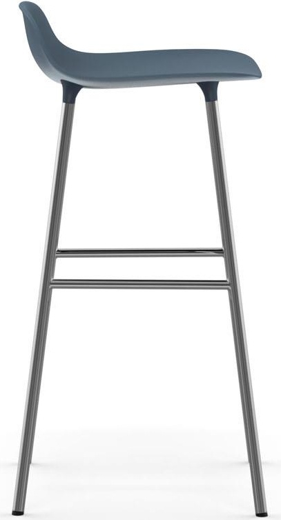 603165 Barstool 75 cm Chrome Blue Normann Copenhagen Form - Вид №2