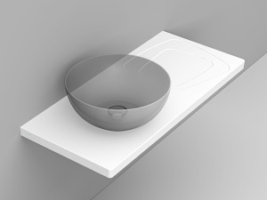 Керамическая столешница с одной раковиной