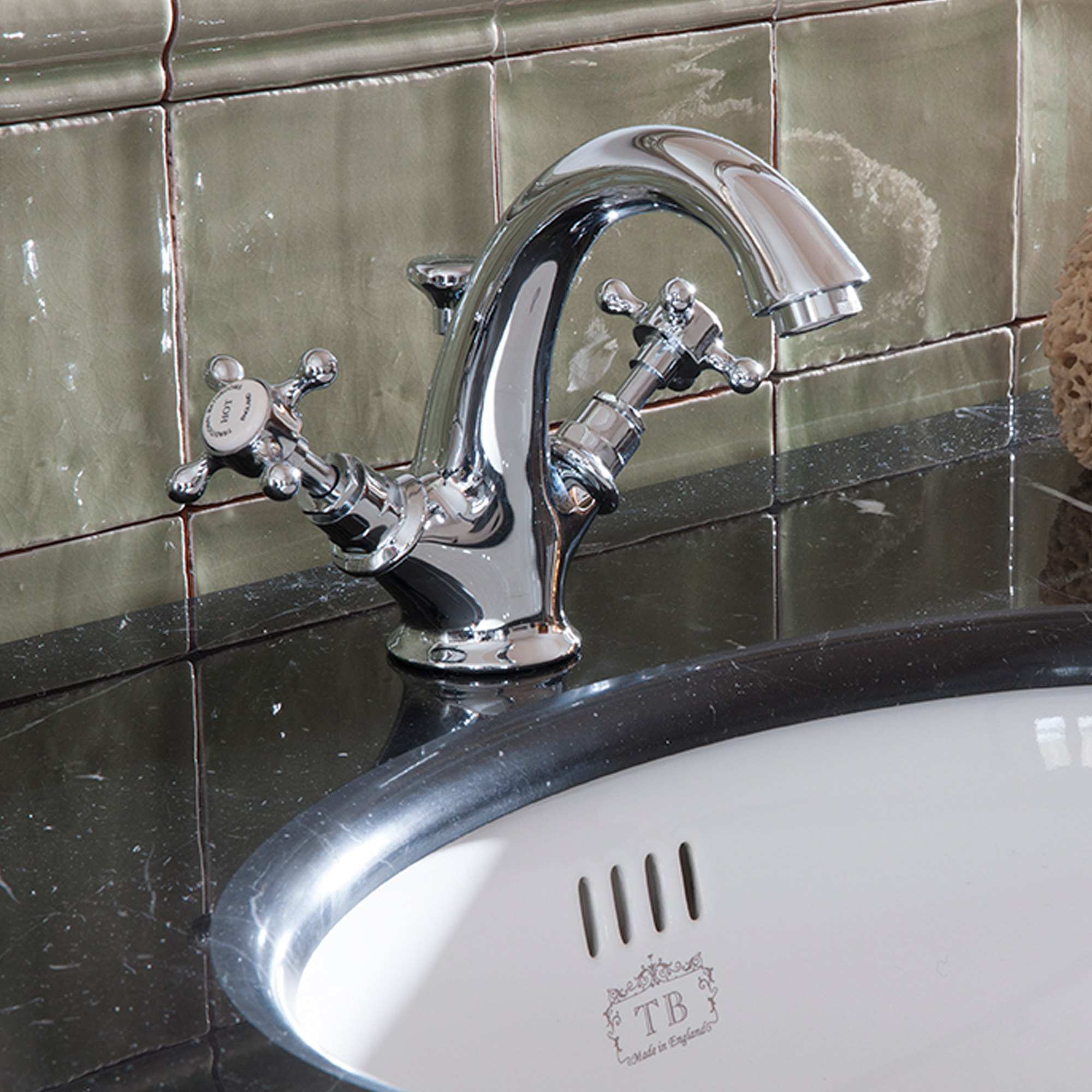 Traditional bathrooms ЛОНДОН однорычажный смеситель для умывальника HIGH Tb404.614.nk LONDON - Вид №6