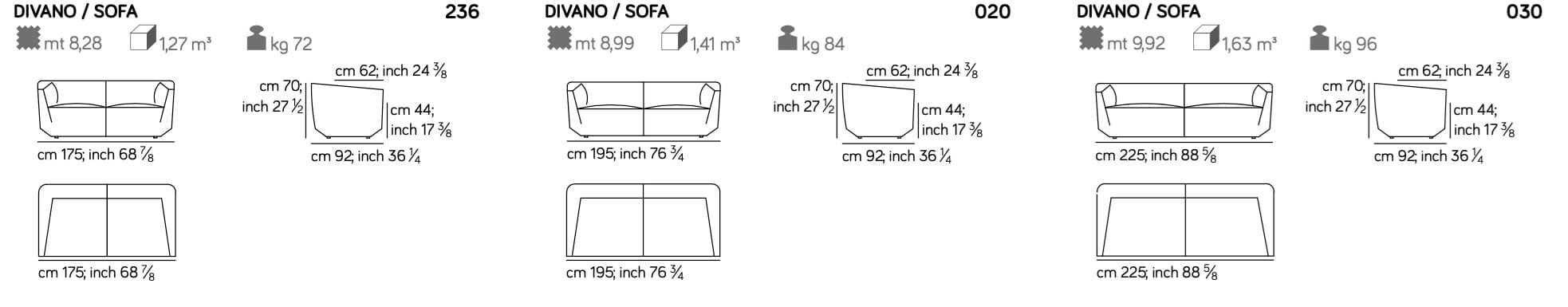 3-местный диван Amura Panis ARCH-00107963 - Вид №3