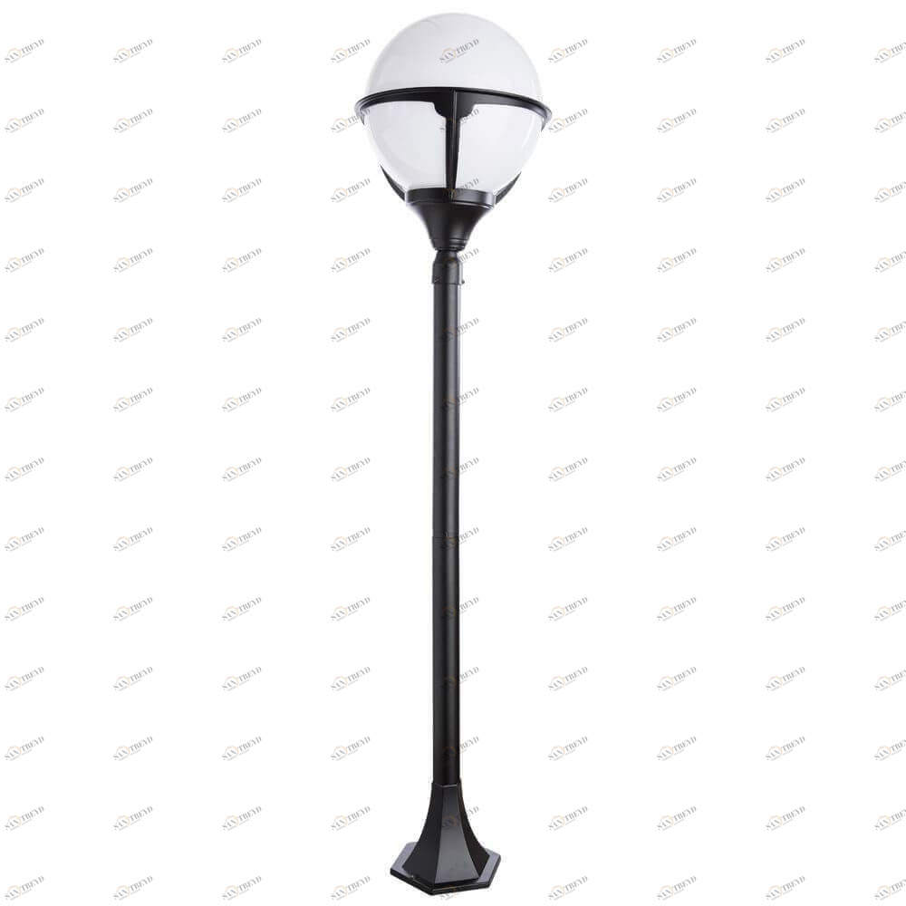Уличный светильник черно-белый 120 см Arte Lamp Monaco A1496PA-1BK ARTE LAMP ФОНАРЬ 00-3898566 Белый;черный 