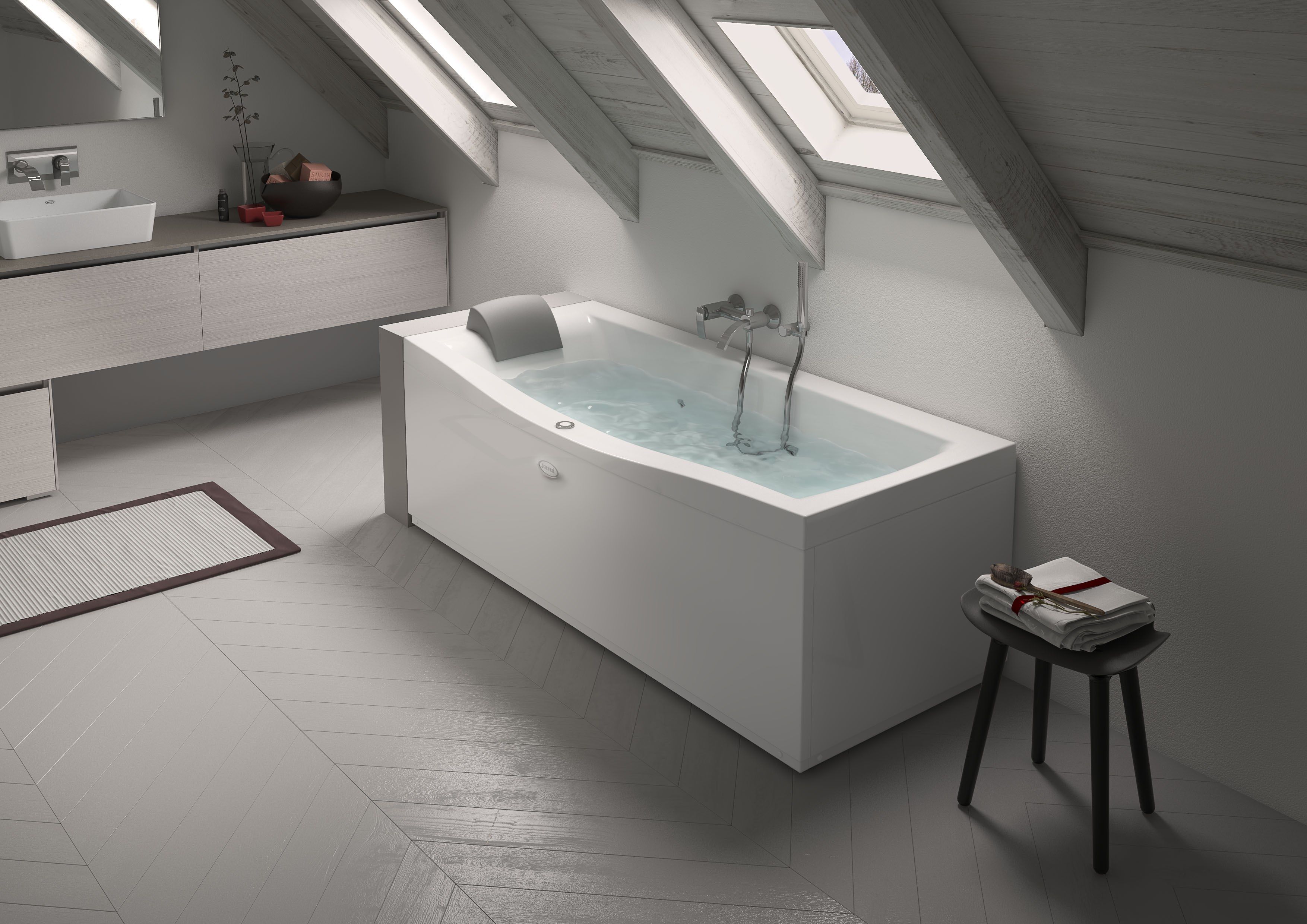 2-местная прямоугольная ванна с гидромассажем Jacuzzi® J-Quiet™ ARCH-00027118 - Вид №1