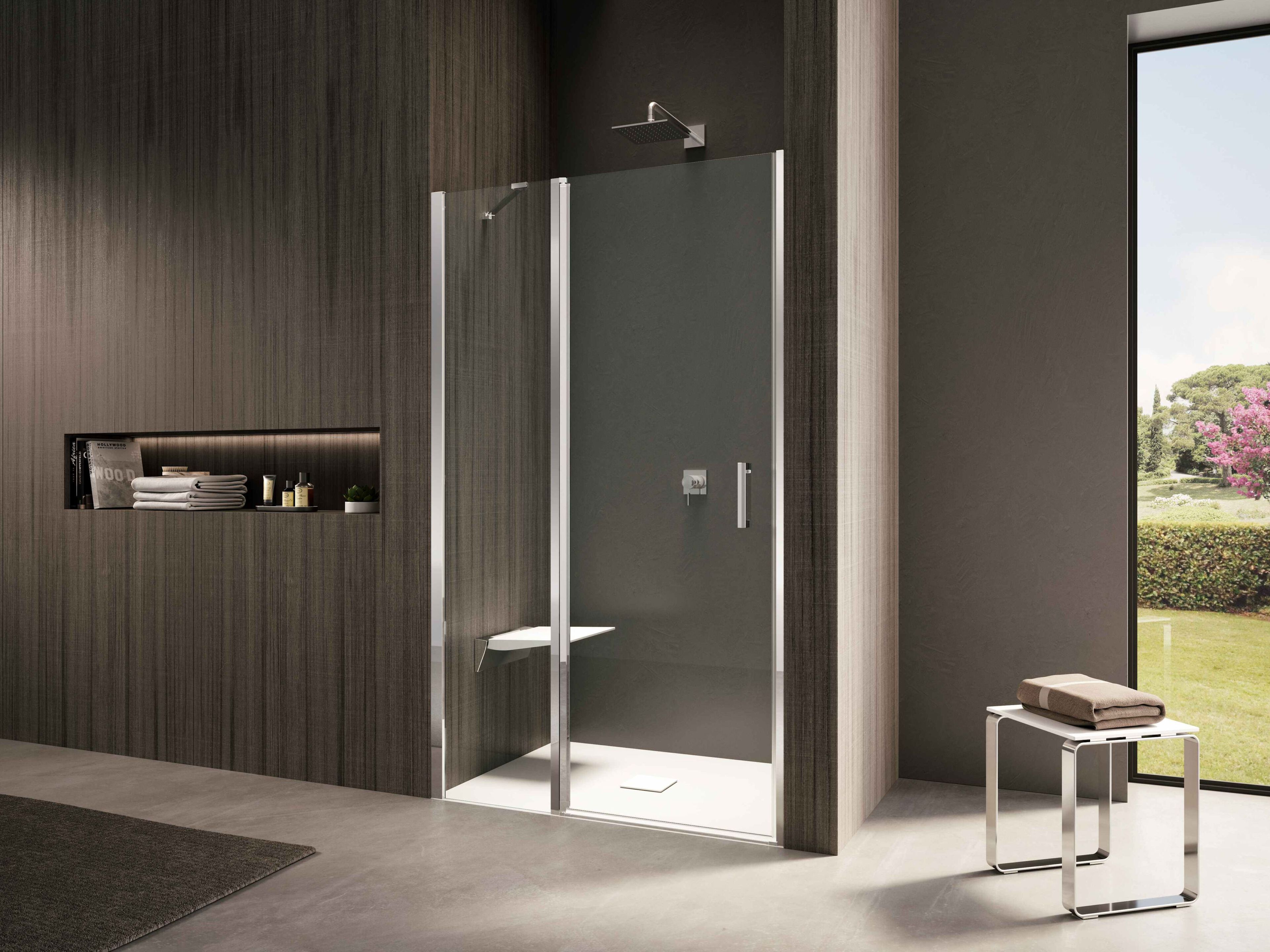 Стеклянная ниша душевая кабина с распашной дверью Provex Industrie ARCH-00089929 - Вид №1