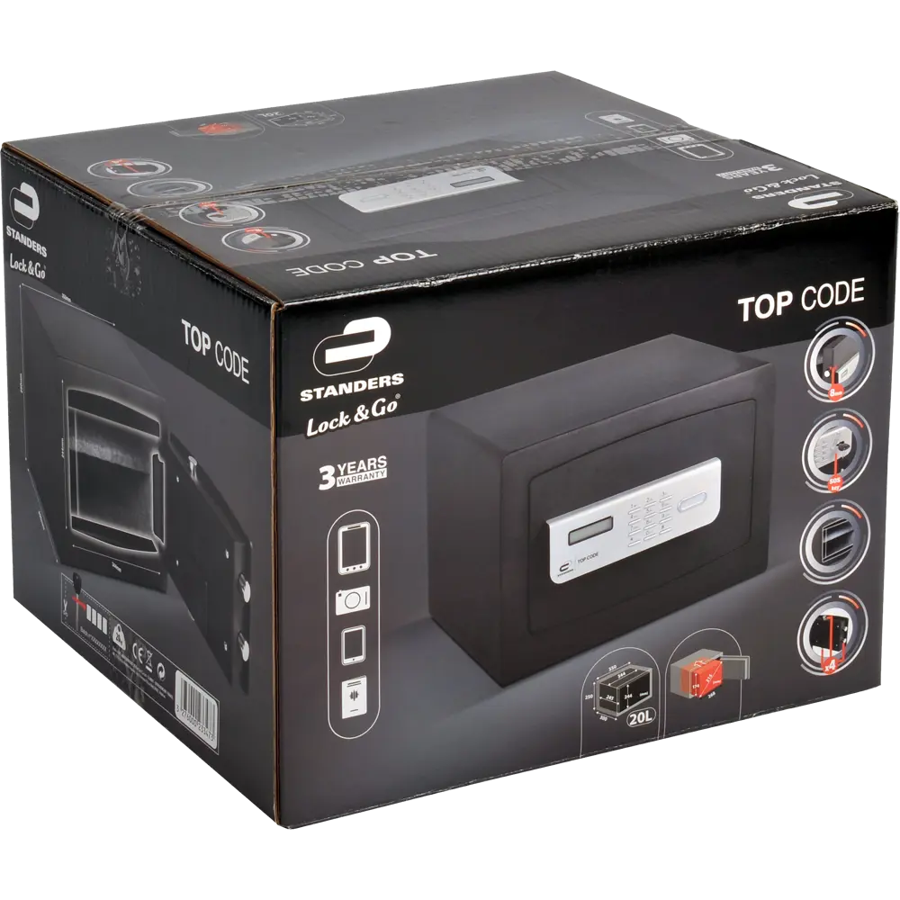 Сейф мебельный Standers N3, электронный замок, 20 л STLM-2068888 - Вид №5