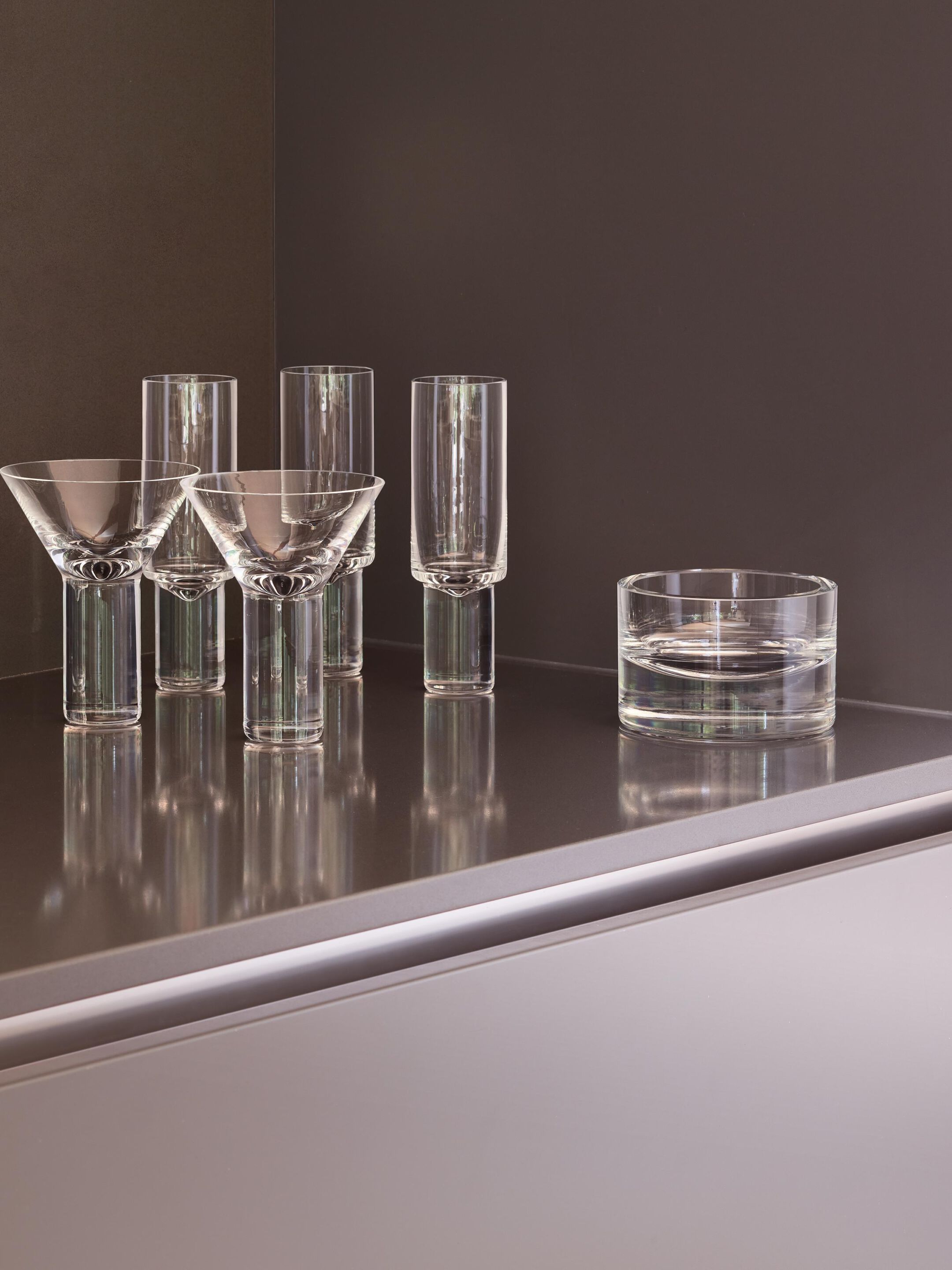 Дунутая стеклянная чаша-Ø12cm LSA Boris ARCH-00054545 - Вид №6