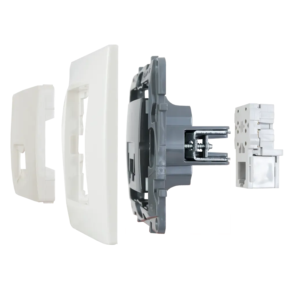 Телефонная розетка Legrand Etika RJ11 для скрытого монтажа в цвете слоновая кости 17356450 STLM-0007982 - Вид №5