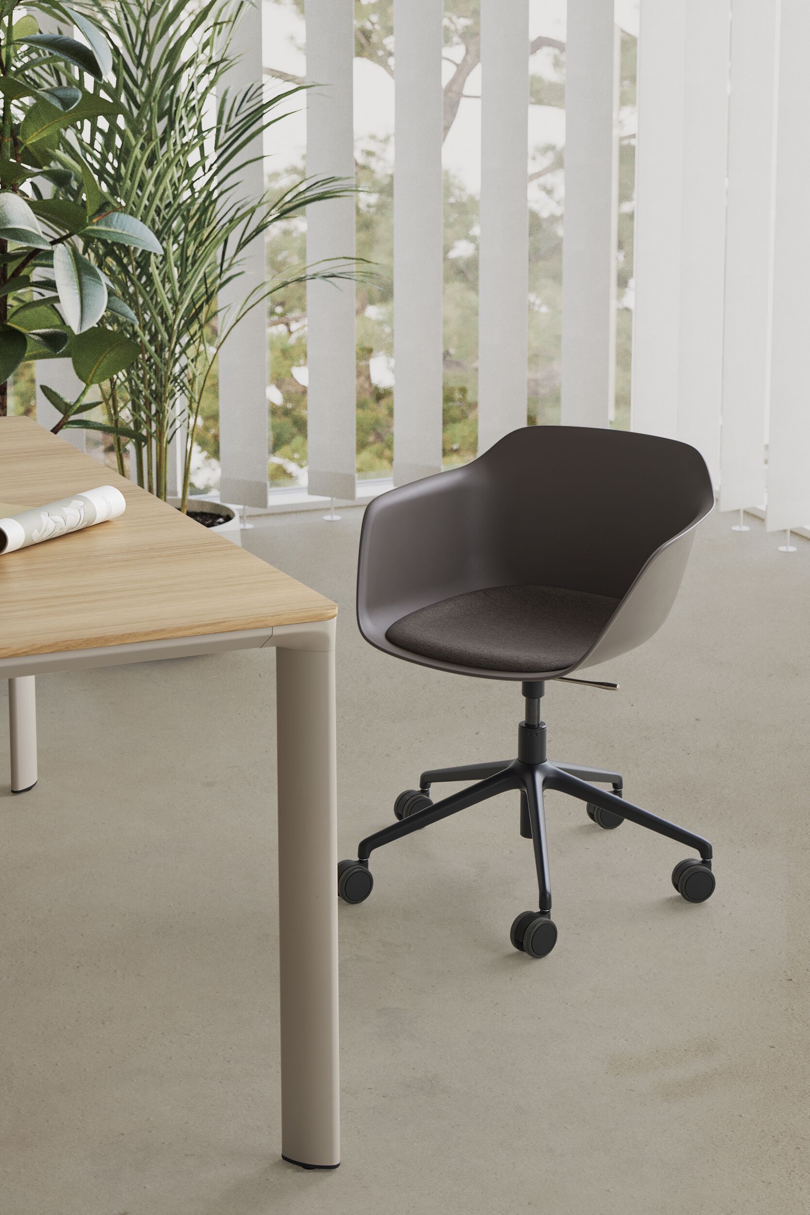 Модульный стол для совещаний из шпона INCLASS Ламинар ARCH-00083479 - Вид №3