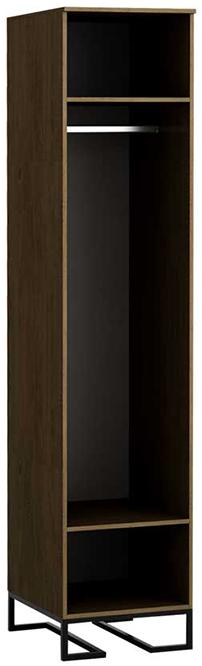 1688 Шкаф одностворчатый Loft 60 см Дуб Табак R-HOME 4009292h_Табак - Вид №4