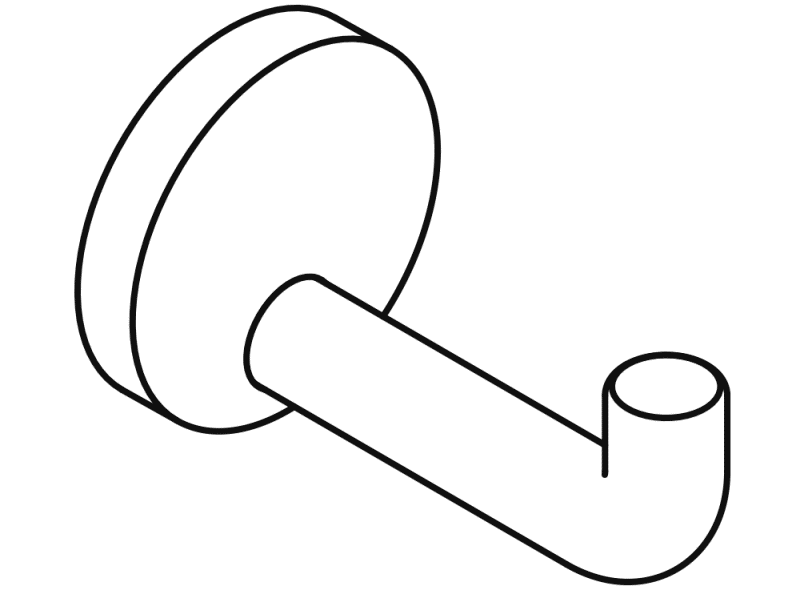 477.90B030 одиночный крючок HEWI Edition matt | Polyamid  - Вид №19