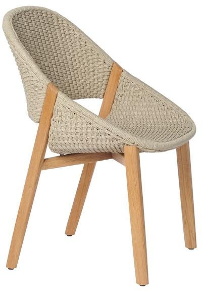 TRIBÙ Садовое кресло из ткани tricord® и тика Elio 02518 - Вид №1