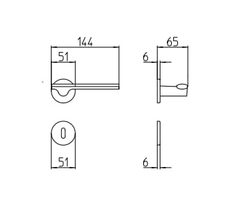 Ручка на розетке Mandelli1953 Ара ARCH-00123556 - Вид №5