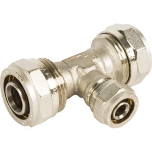 Тройник переходной Valtec 26x16x26 мм никелированная латунь VTM.331 10517898 STLM-2014615