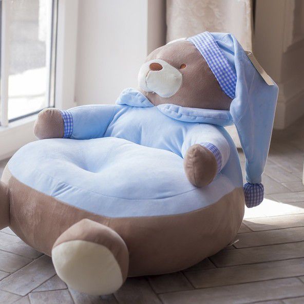 Пуфик детский "Мишка" голубой COMFORTBABY  351331 Голубой Santreyd  - Вид №2