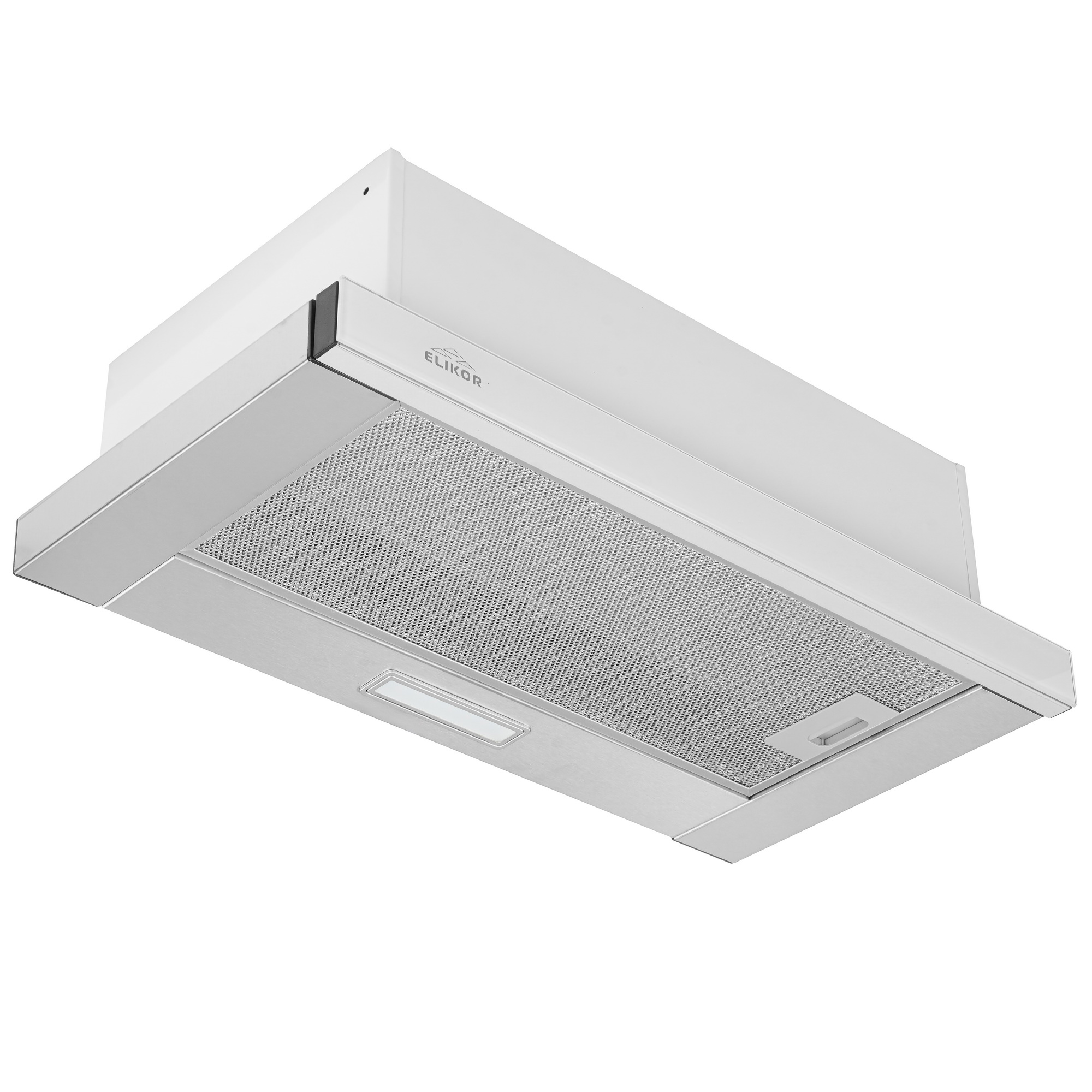 1183421 Вытяжка телескопическая ELIKOR Интегра Glass 60Н-400-В2Д серебристый/белый STDN-0125887