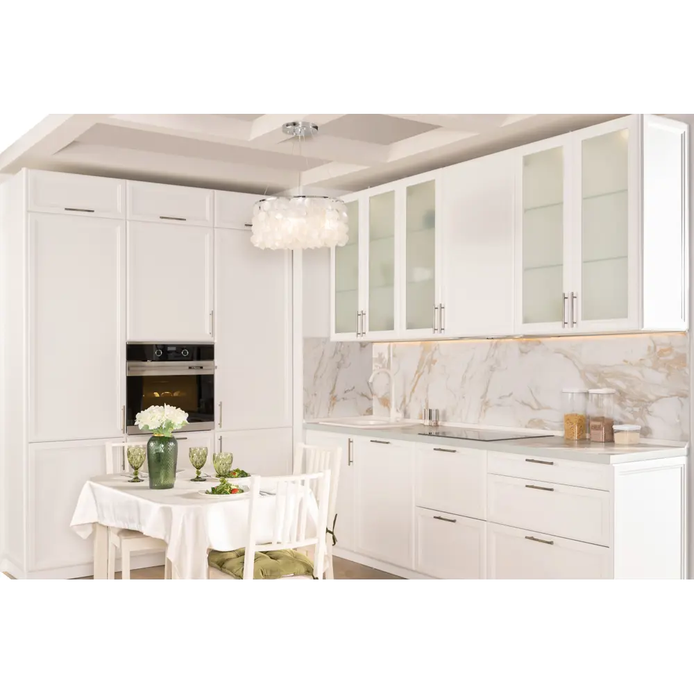 Фасад для кухонного шкафа Реш 59.7x76.5 см Delinia ID МДФ цвет белый STLM-2049660 - Вид №7