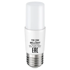 Лампа светодиодная Е27 220 В 15 Вт цилиндр матовый 1500 лм, нейтральный белый свет