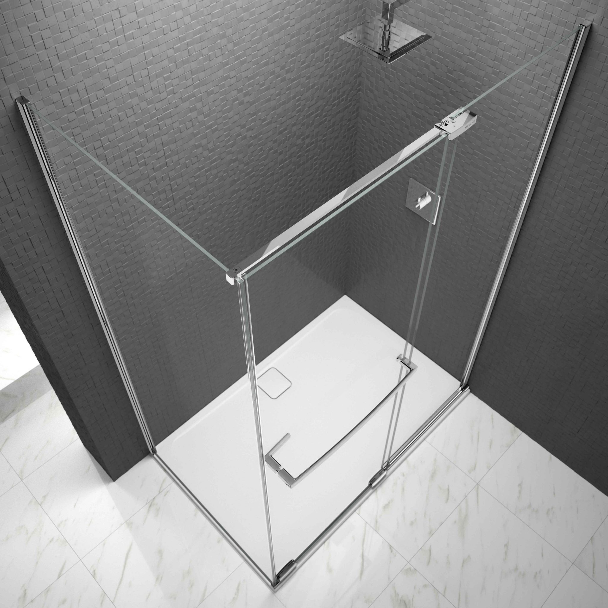 Дверь душевая для установки с боковой панелью ARXFSL180E L or R Merlyn Arysto Хромированный  - Вид №3