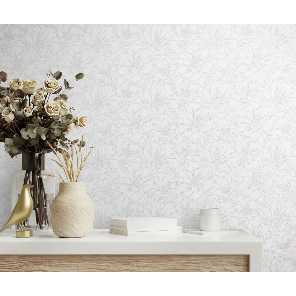 Обои флизелиновые Ateliero Sharon белые 1.06 м At585770 STLM-2158937 - Вид №3