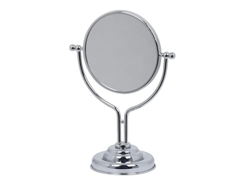 Столешница латунь двухстороннее круглое увеличительное зеркало Gaia Mobili Complements ARCH-00008336