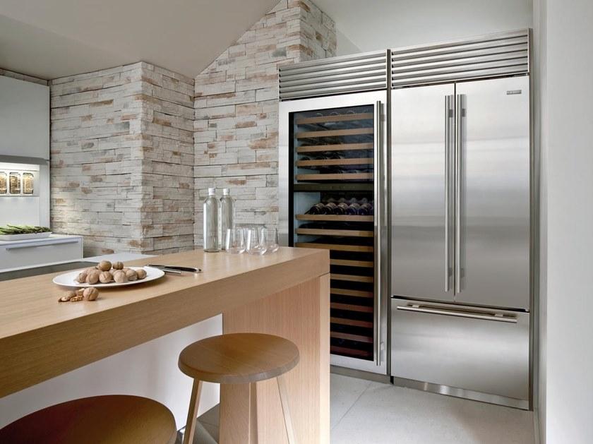 Sub-Zero Вертикальный винный шкаф из нержавеющей стали со стеклянной дверью класса а Cantine vino Icbbw-30  - Вид №3