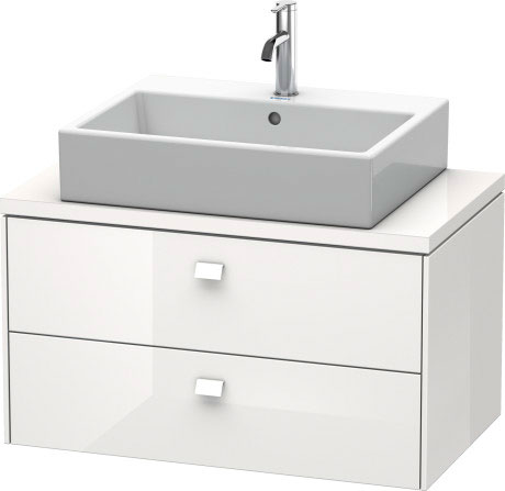 BR510700707 Brioso Тумбочка для компактной консоли Бетонно-серый матовый декор Duravit - Вид №2