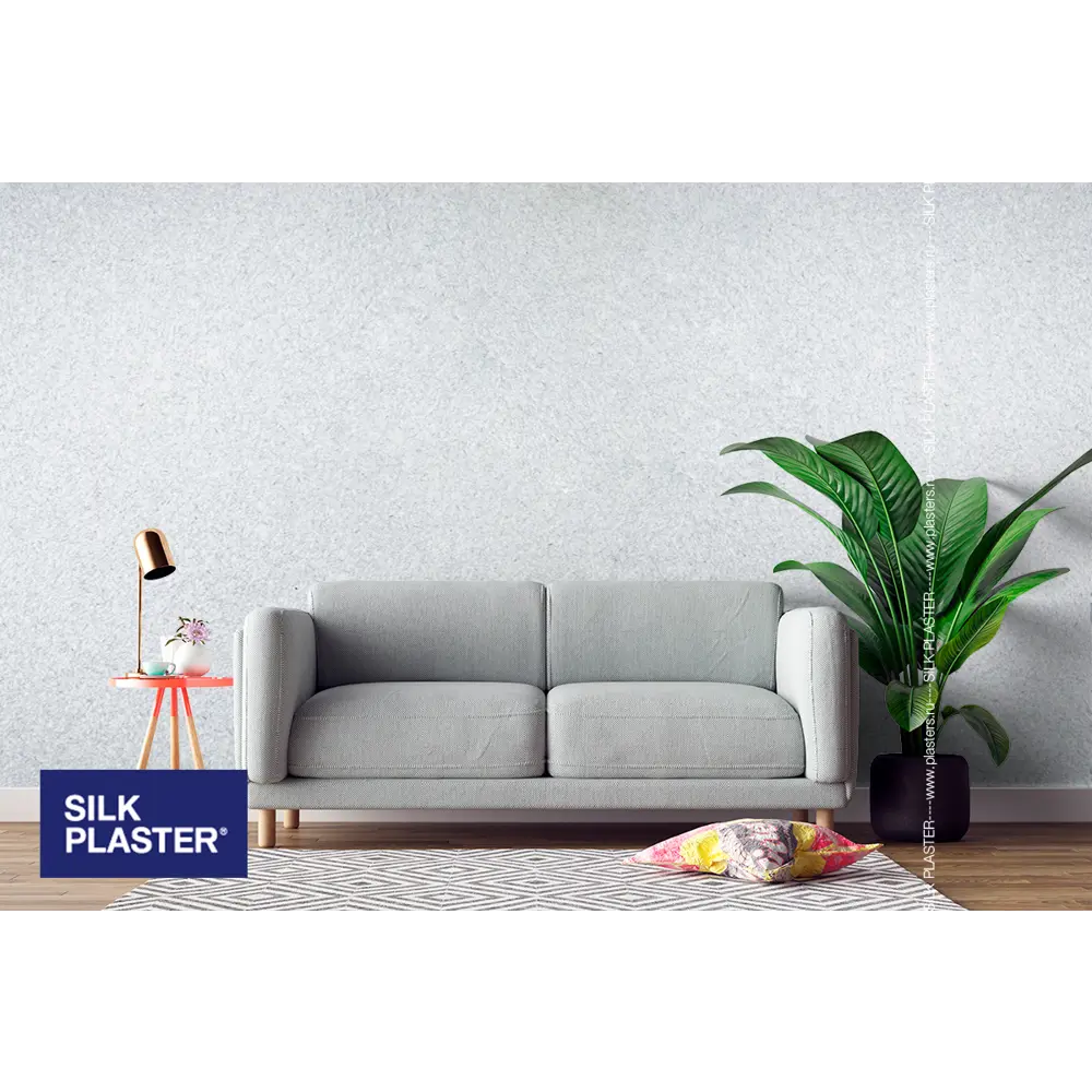 Жидкие обои Silk Plaster Absolute А151 0.868 кг цвет светло-серый 82736060 STLM-2202330  - Вид №3
