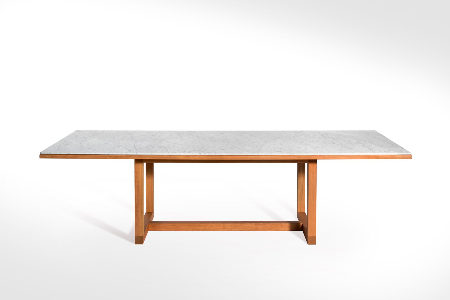 Прямоугольный стол из дерева и мрамора Salvatori Span ARCH-00146116 - Вид №1