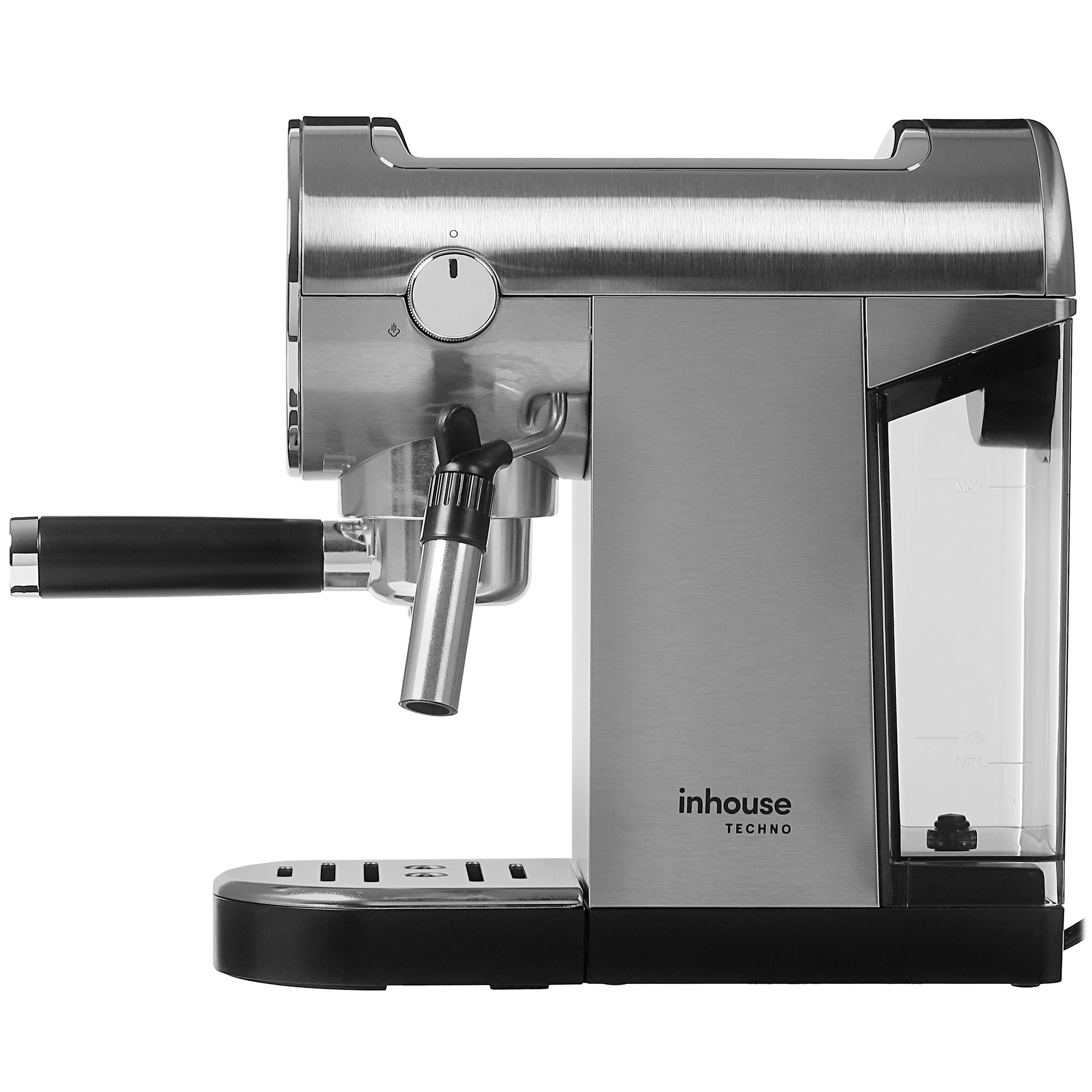 5347872 Кофеварка рожковая inhouse ICM2001 серебристый STDN-0012250 - Вид №2