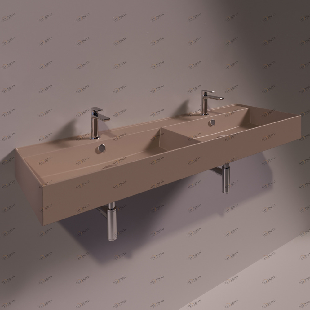 AG141DMOKAMATT Подвесная раковина настенная прямоугольная Simas Agile