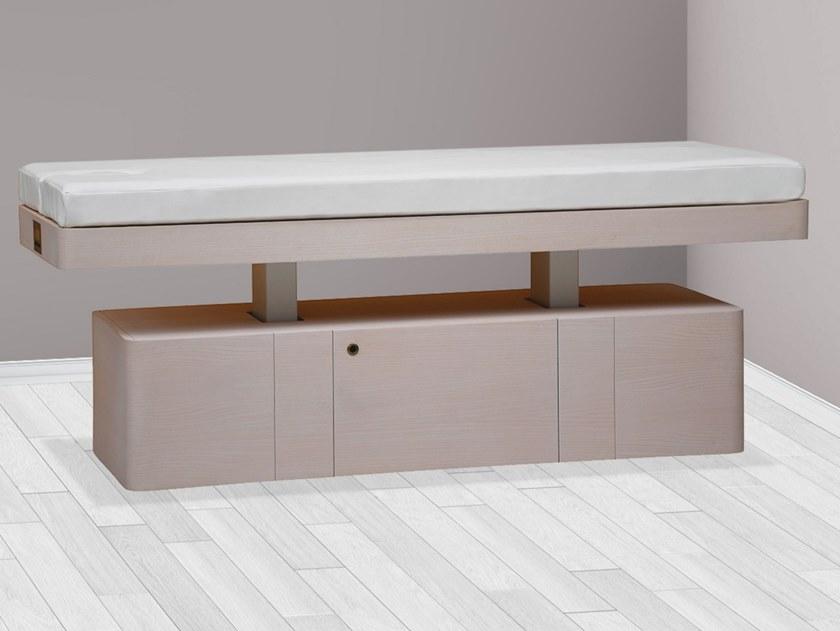 CODE Электрическая массажная кровать из экокожи на деревянной основе Aktice spa sun-id-1351906 - Вид №2