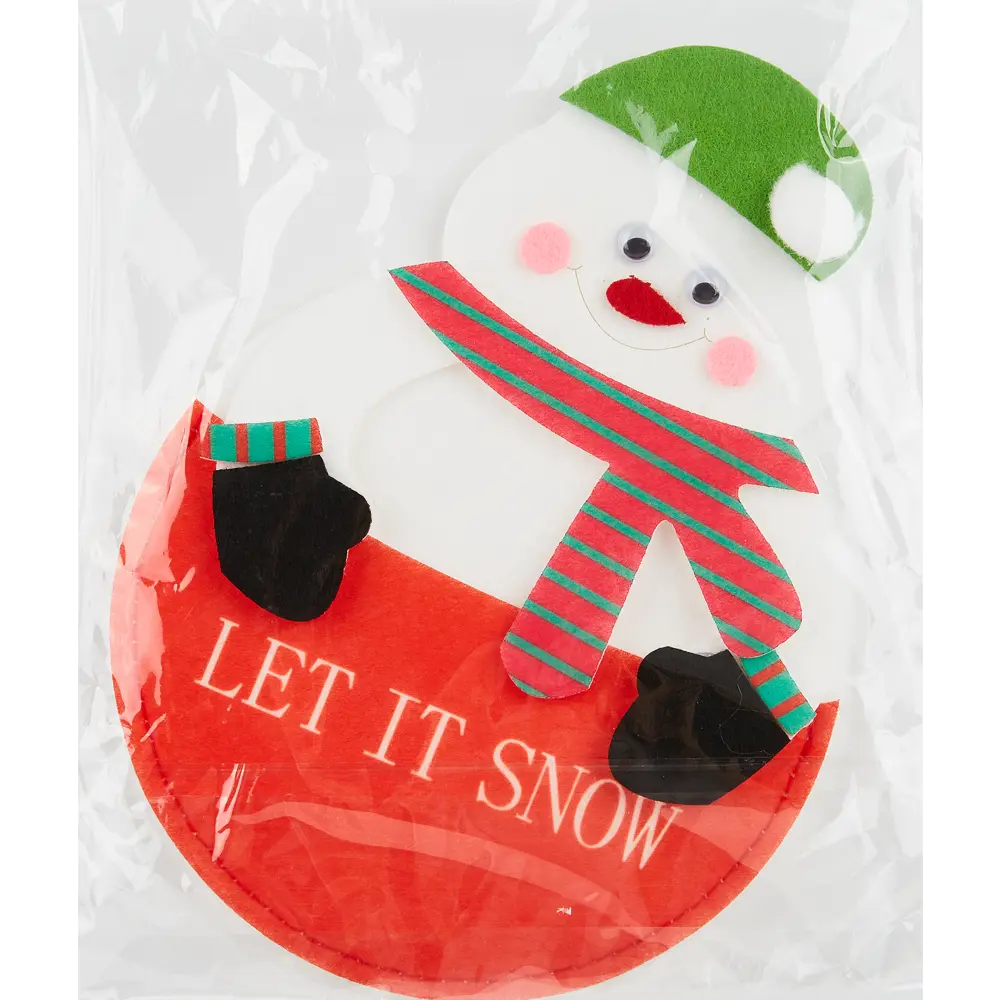 Конверт для столовых приборов Let It Snow Снеговик красный 84547240 STLM-2130402 REMILING HOUSEHOLD  - Вид №3