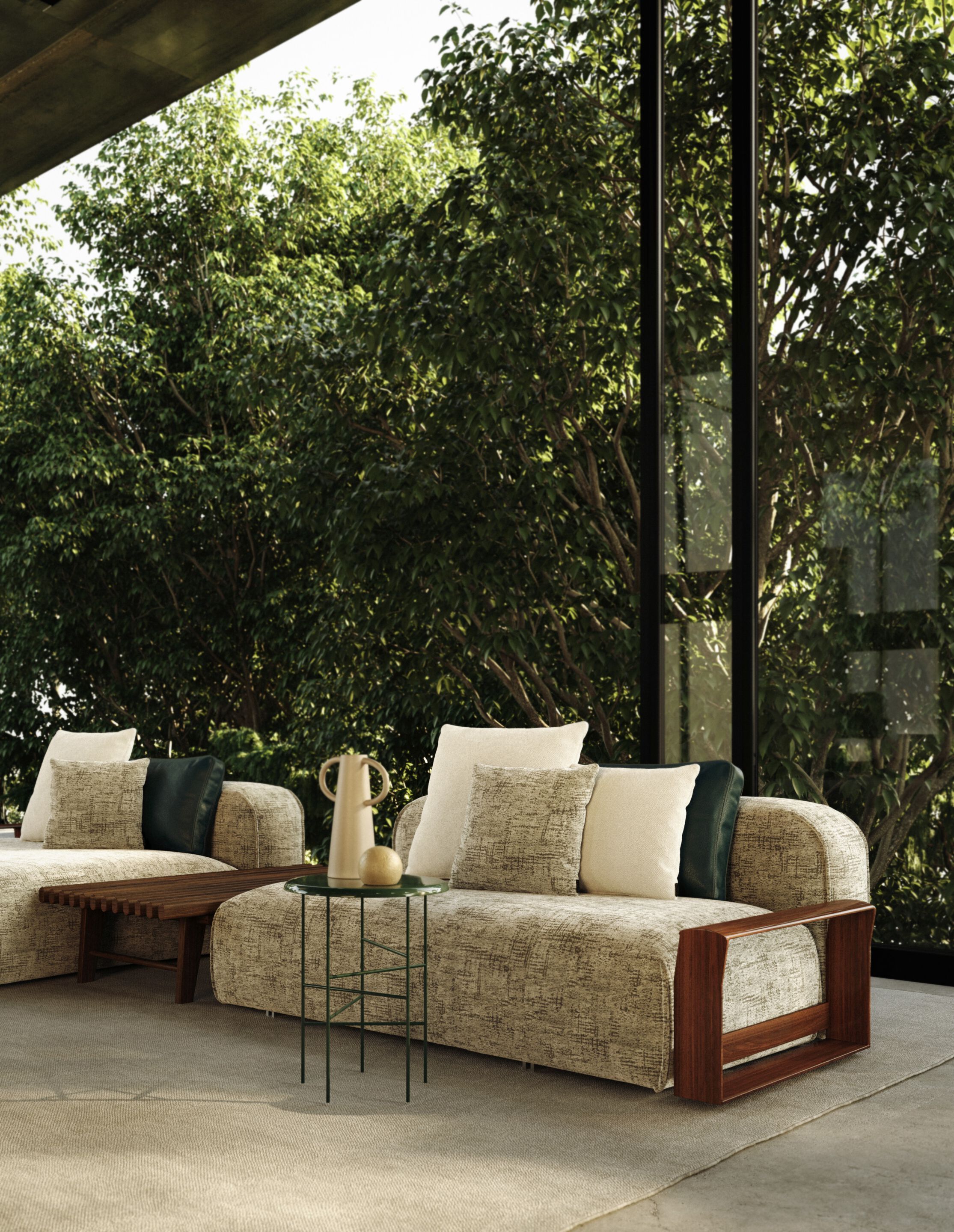 Алюминиевый круглый садовый столик Exteta 10th ARCH-00152827 - Вид №10