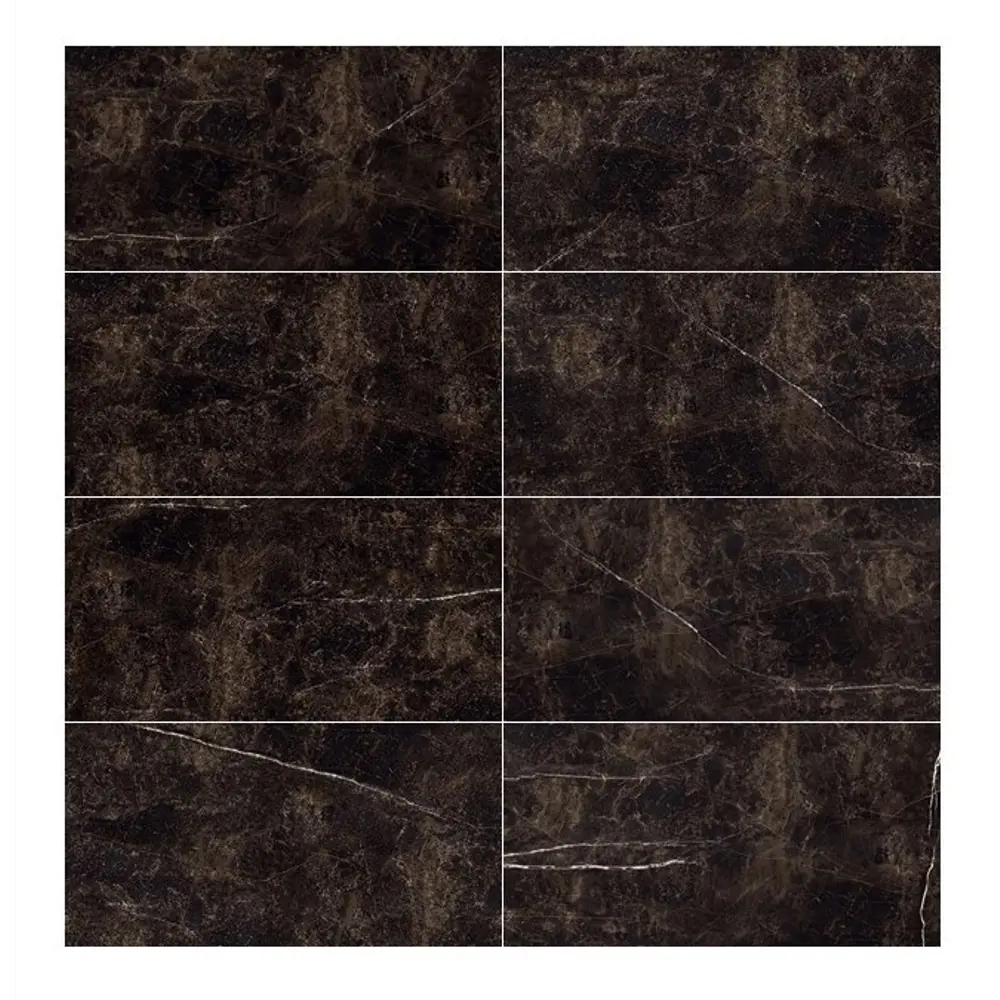 Керамогранит Onlygres Marble MOG401 60x120 см 2.16 м² полированный цвет коричнево-черный Santreyd STLM-2101378 - Вид №2