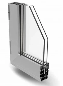 ALsistem Распашное окно из алюминия с терморазрывом Matic
