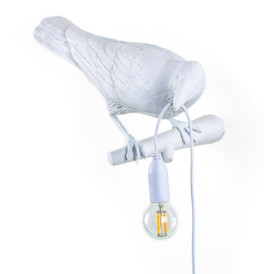 Светильник настенный Bird Lamp Looking Right, белый Seletti 14731 - Вид №6