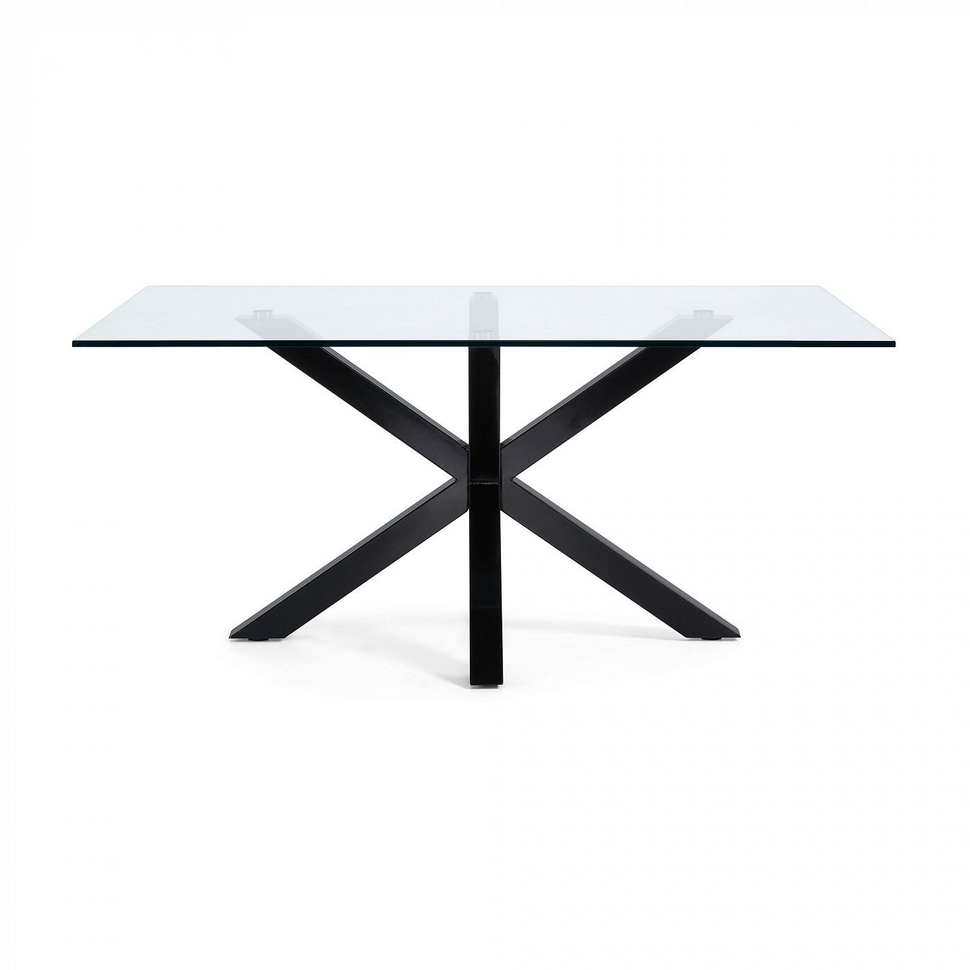 051166 Стол Arya 160x90 стекло черный La Forma Argo