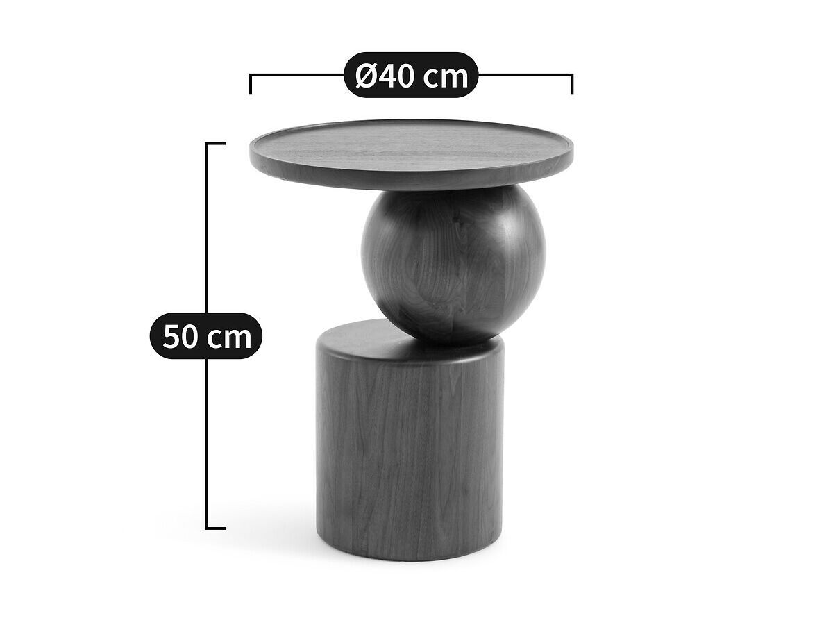 Круглый журнальный столик из орехового дерева AMPM STIGIDO ARCH-00134075 - Вид №8