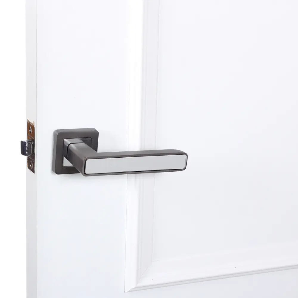 Ручка дверная на розетке MARS QR/HD GR/CP-23, цвет графит/хром PUNTO STLM-2200960 - Вид №5