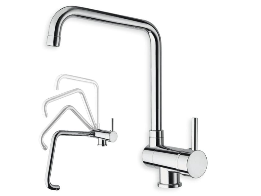 Однорычажный смеситель для кухни с поворотным изливом CRISTINA Rubinetterie кухня-современная коллекция ARCH-00132599